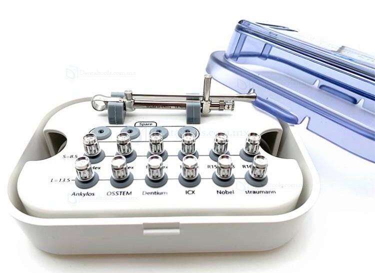 Llave Dinamométrica de Implante Dental 10-70NCM 12 * Destornilladores y 1 * Soporte para Kit de llaves